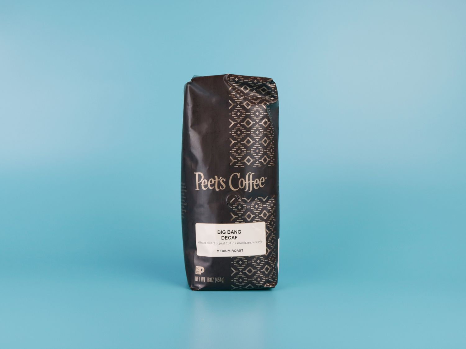 a bag of peet's big bang decaf blend