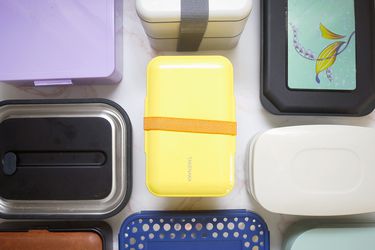 overhead shot of bento boxes