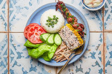 Overhead view of Vietnamese Broken Rice