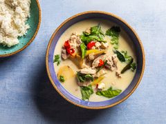 Tom Kha Gai的俯视图