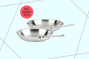 All-Clad 10 and 12-inch Stainless Steel Skillet Set